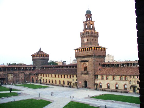 Castello sforzesco, one of the main monument of Milan