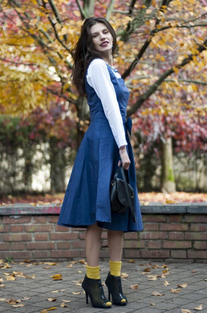 MY OUTFIT  Blue vintage dress