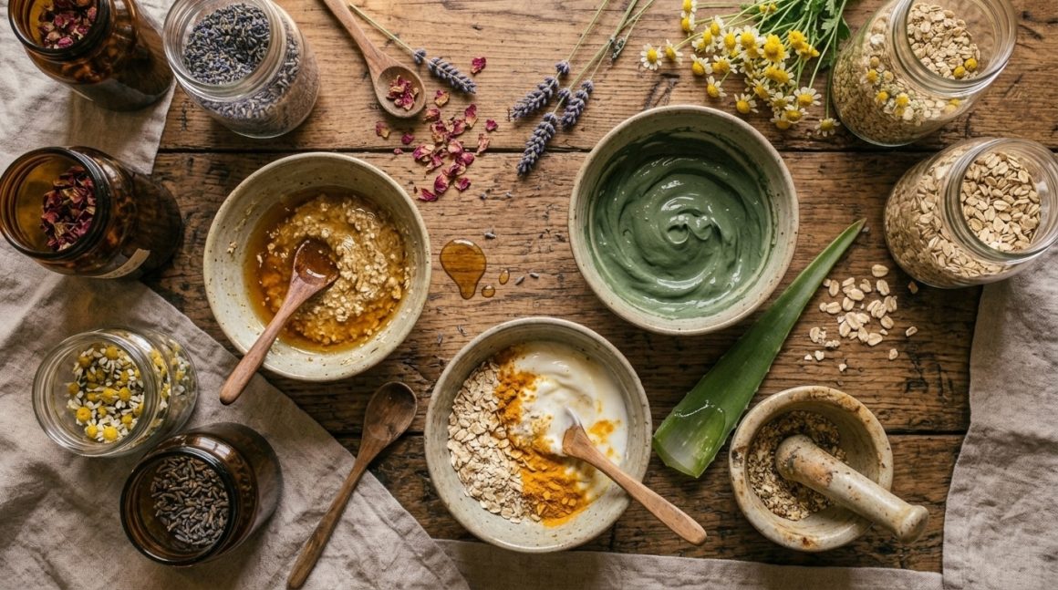 Statie DIY de preparare cosmetice naturale cu ingrediente din bucatarie